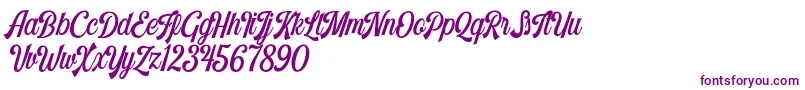 Harlend Demo Font – Purple Fonts on White Background