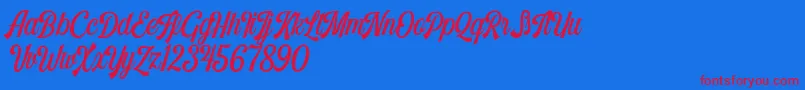 Más sobre la fuente Harlend Demo fuente Harlend Demo – Fuentes Rojas Sobre Fondo Azul