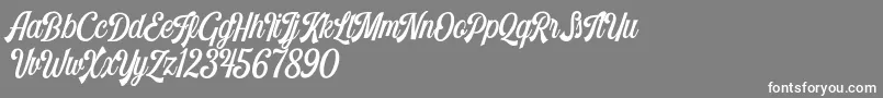 Harlend Demo Font – White Fonts on Gray Background