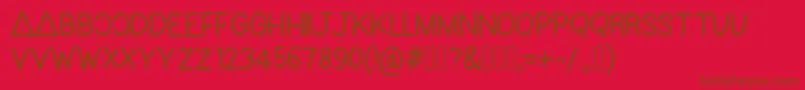 Lisätietoja Bastille-fontista Bastille-fontti – ruskeat fontit punaisella taustalla