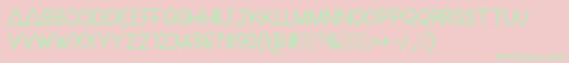 Bastille Font – Green Fonts on Pink Background