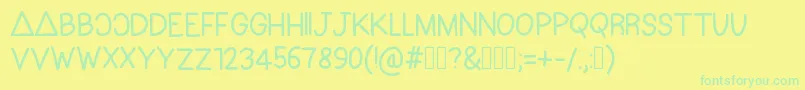 Lisätietoja Bastille-fontista Bastille-fontti – vihreät fontit keltaisella taustalla