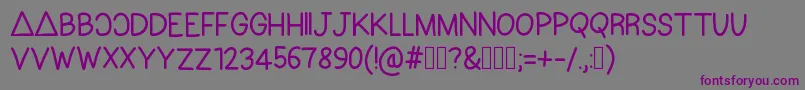 Шрифт Bastille – фиолетовые шрифты на сером фоне