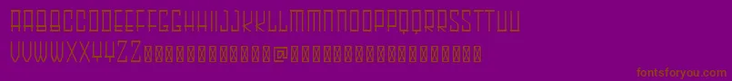 HARLEY Thin Font – Brown Fonts on Purple Background