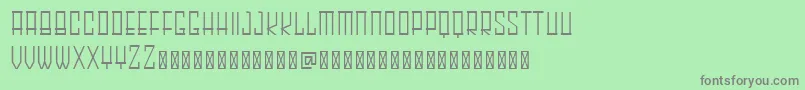 Fonte HARLEY Thin – fontes cinzas em um fundo verde
