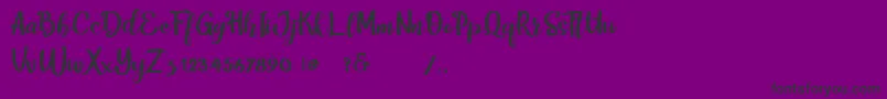 harley Font – Black Fonts on Purple Background