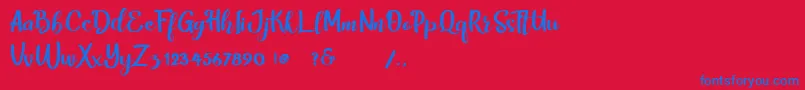Шрифт harley – синие шрифты на красном фоне