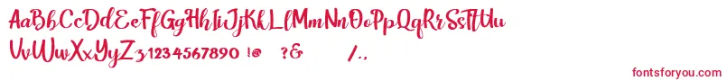 harley Font – Red Fonts on White Background