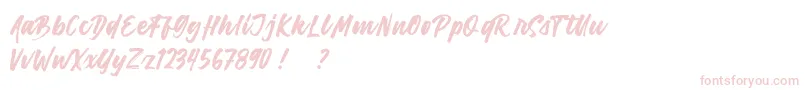 Harligh Brush Demo Font – Pink Fonts