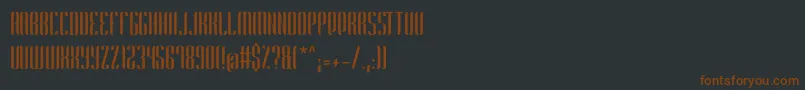 Police Harmonial NonCommercial – polices brunes sur fond noir