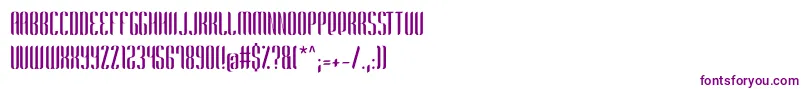 フォントHarmonial NonCommercial – 白い背景に紫のフォント
