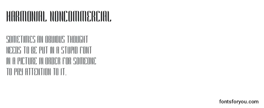 Harmonial NonCommercial Font