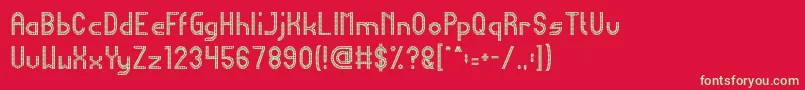 HARMONIC VIBRATION Font – Green Fonts on Red Background