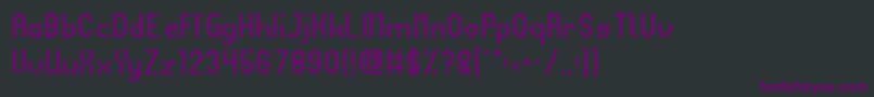 Шрифт HARMONIC VIBRATION – фиолетовые шрифты на чёрном фоне