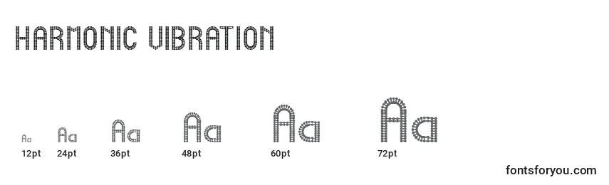 HARMONIC VIBRATION Font Sizes