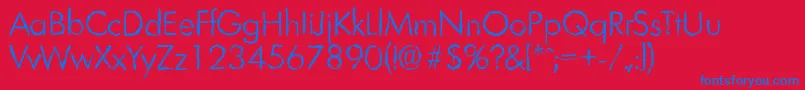 LimerickrandomLightRegular Font – Blue Fonts on Red Background