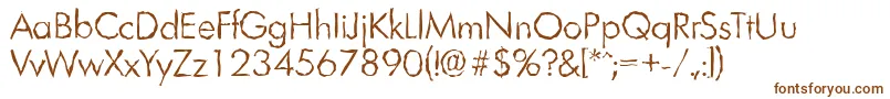 LimerickrandomLightRegular Font – Brown Fonts on White Background