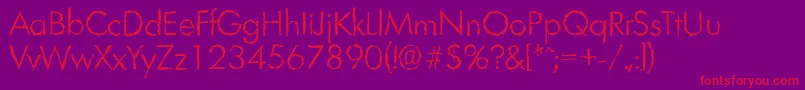 Шрифт LimerickrandomLightRegular – красные шрифты на фиолетовом фоне