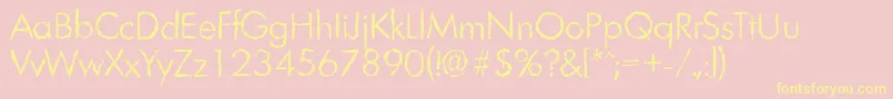 LimerickrandomLightRegular Font – Yellow Fonts on Pink Background