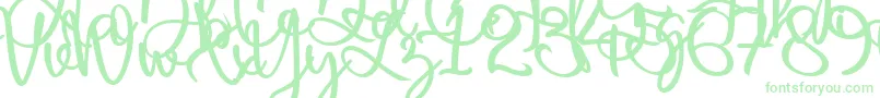 Harold Flower-Schriftart – Grüne Schriften