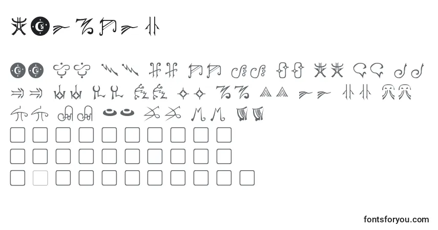 Czcionka Harpers (129121) – alfabet, cyfry, specjalne znaki