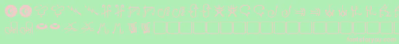 More about Harpers Font Harpers Font – Pink Fonts on Green Background