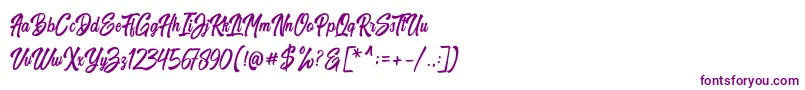 Harpert Script-fontti – violetit fontit