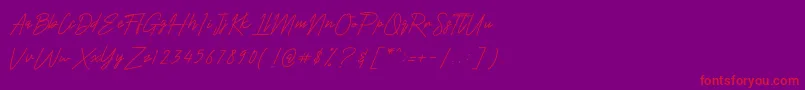 En savoir plus sur la police Harris Police Harris – polices rouges sur fond violet