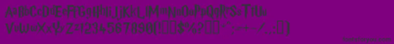 HARRYP   Font – Black Fonts on Purple Background