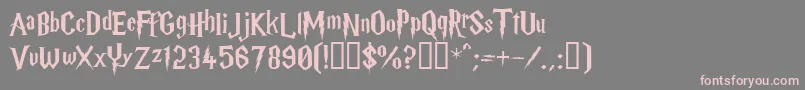 HARRYP   Font – Pink Fonts on Gray Background