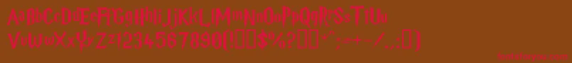 HARRYP   Font – Red Fonts on Brown Background