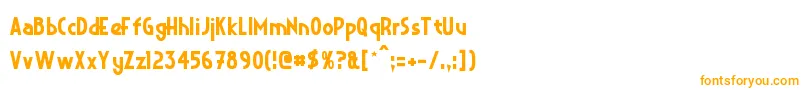 フォントCrystalDeco – オレンジのフォント
