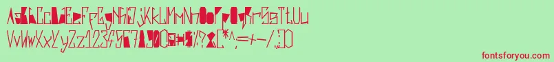 Harsh   Black Font – Red Fonts on Green Background