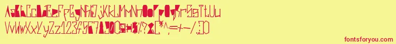 Harsh   Black Font – Red Fonts on Yellow Background