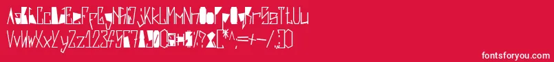 Harsh   Black Font – White Fonts on Red Background