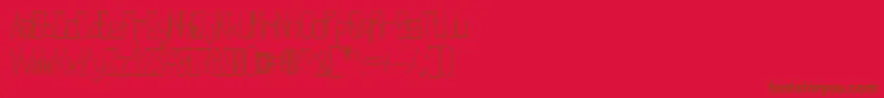 Harsh   Regular Font – Brown Fonts on Red Background