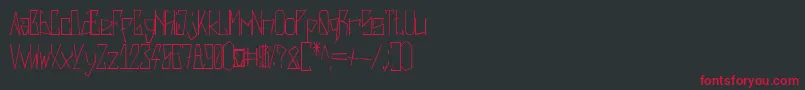 Harsh   Regular Font – Red Fonts on Black Background
