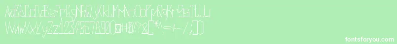 Harsh   Regular Font – White Fonts on Green Background