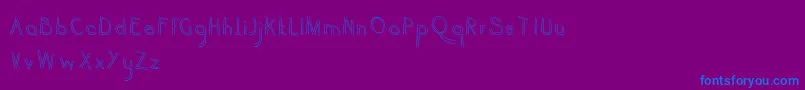 haru biru Font – Blue Fonts on Purple Background