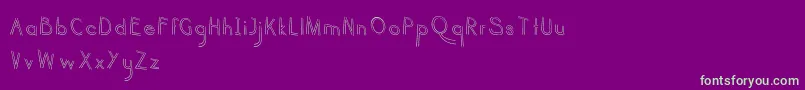 haru biru Font – Green Fonts on Purple Background