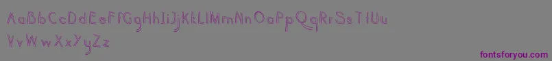 haru biru Font – Purple Fonts on Gray Background
