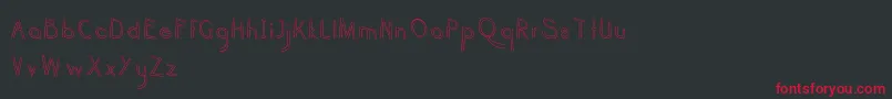 haru biru Font – Red Fonts on Black Background