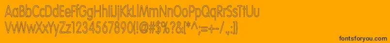 VolteNormalhc Font – Black Fonts on Orange Background