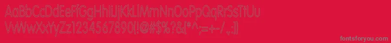 VolteNormalhc Font – Gray Fonts on Red Background