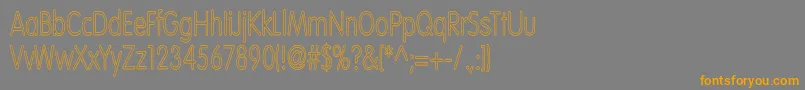 VolteNormalhc Font – Orange Fonts on Gray Background