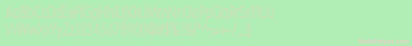 Шрифт VolteNormalhc – розовые шрифты на зелёном фоне