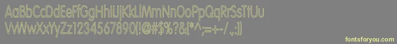 Шрифт VolteNormalhc – жёлтые шрифты на сером фоне