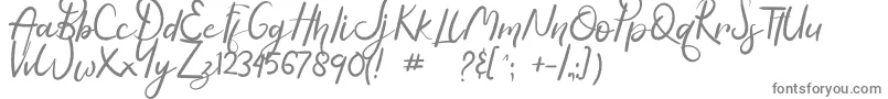 Hasella-Schriftart – Graue Schriften