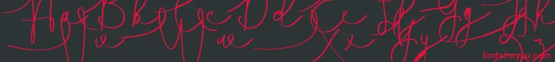 Hasnita Font – Red Fonts on Black Background
