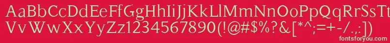 Hassliebe Font – Green Fonts on Red Background